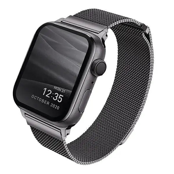 Uniq Dante Stainless Steel strap for Apple Watch 1/2/3/4/5/6/7/8/SE/SE2 38/40/41mm - graphite - Other cell phone