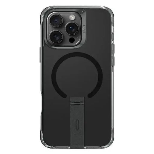 Uniq Eleva with Vertica Stand for iPhone 16 Pro - Black - Cell phone cases and covers<<<HurtelXML