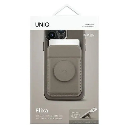 Uniq Flixa Magnetic Card Wallet with Stand Gray/Flint Gray MagSafe - Others<<<HurtelXML