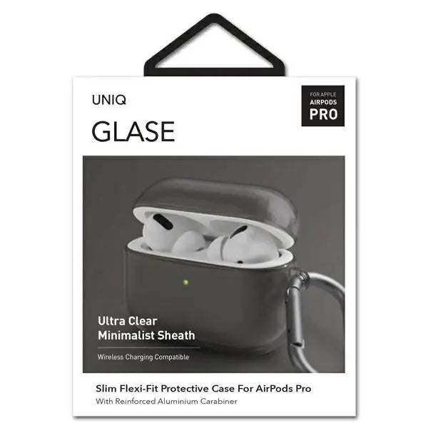Uniq Glase AirPods Pro case smoked/smoke - Cell phone cases and covers<<<HurtelXML