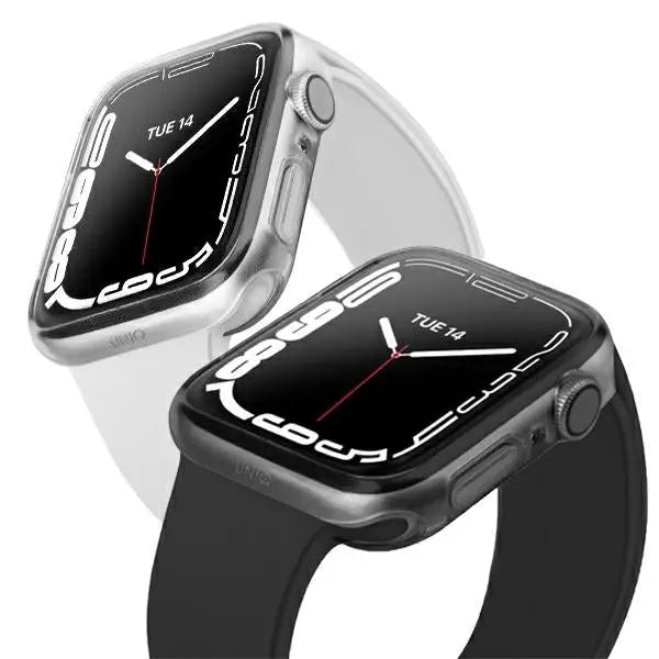 Uniq Glase case for Apple Watch 7 41mm 2 pcs - transparent and gray - Cell phone cases and covers<<<HurtelXML