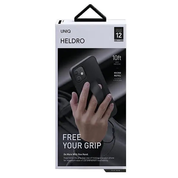 Uniq Heldro case for iPhone 12 mini - black - Cell phone cases and covers<<<HurtelXML