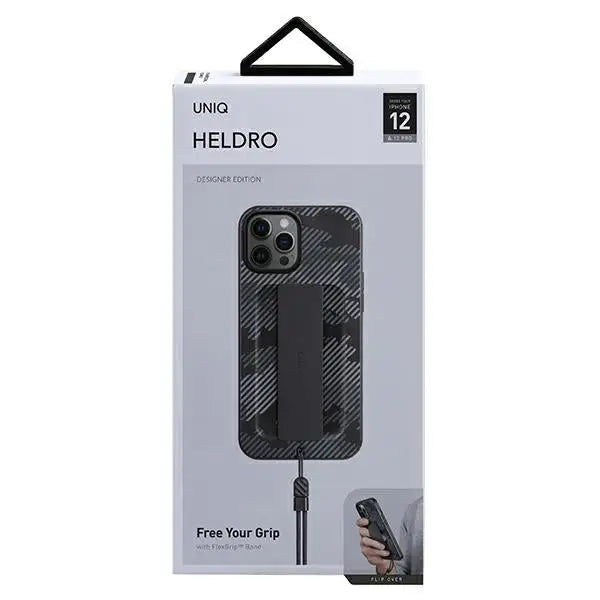 Uniq Heldro case for iPhone 12 / iPhone 12 Pro - black camouflage - Cell phone cases and covers<<<HurtelXML