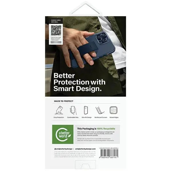 Uniq Heldro Mag Magclick Charging case for iPhone 15 Pro Max - blue - Cell phone cases and covers<<<HurtelXML