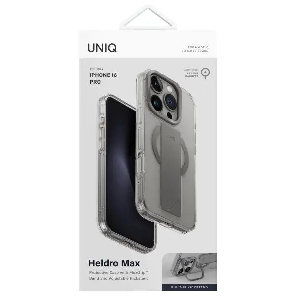 Uniq Heldro Max Magclick Charging Case for iPhone 16 Pro - Transparent - Cell phone cases and covers<<<HurtelXML