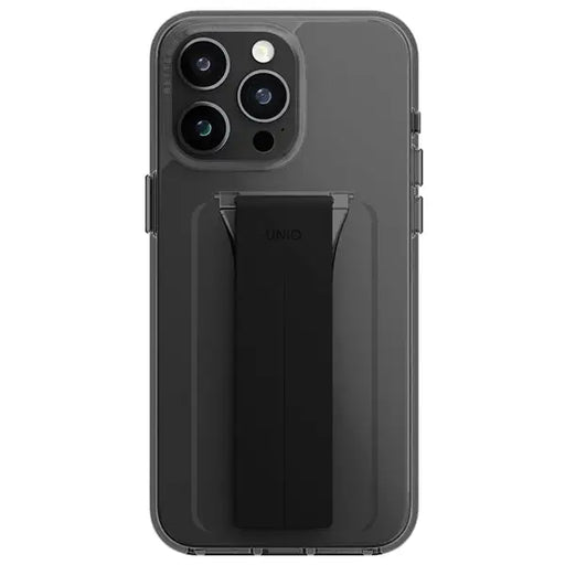 Uniq Heldro Mount case with Stand iPhone 15 Pro 6.1’’ smoke/vapor smoke - Cell phone cases and covers<<<HurtelXML