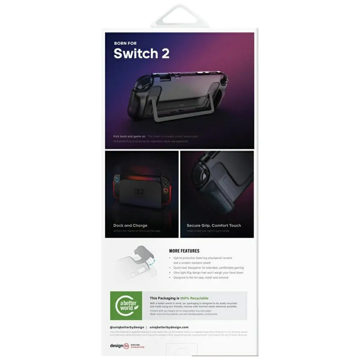 Uniq Hybrid Bytearmor Case for Nintendo Switch 2 - Red - Cell phone cases and covers<<<HurtelXML