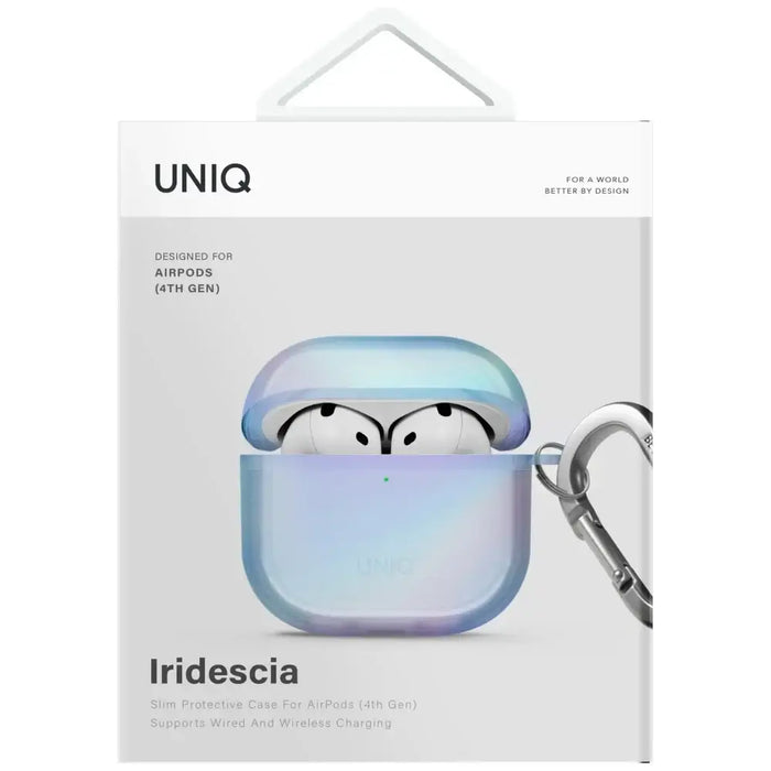Uniq Iridescia case for AirPods 4 Hang Case - holo blue - Cell phone cases and covers<<<HurtelXML