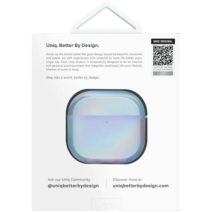 Uniq Iridescia case for AirPods 4 Hang Case - holo blue - Cell phone cases and covers<<<HurtelXML