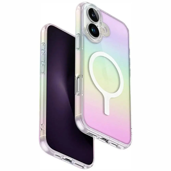 Uniq Iridescia Magclick Charging Case for iPhone 16 - Multicolor - Cell phone cases and covers<<<HurtelXML