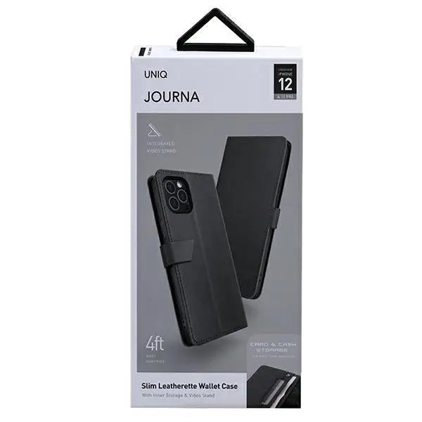 Uniq Journa case for iPhone 12 / iPhone 12 Pro - gray - Cell phone cases and covers<<<HurtelXML