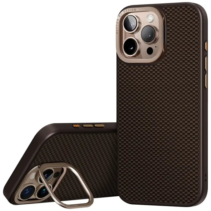 Uniq Keva Max Magclick Charging Camera Stand Case for iPhone 16 Pro - Brown - Cell phone cases and covers<<<HurtelXML