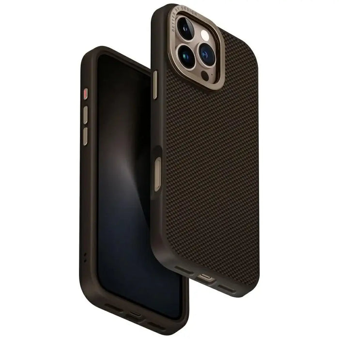 Uniq Keva Max Magclick Charging Camera Stand Case for iPhone 16 Pro Max - Brown - Cell phone cases