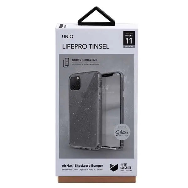 Uniq LifePro Tinsel case for iPhone 11 Pro Max - black - Cell phone cases and covers<<<HurtelXML