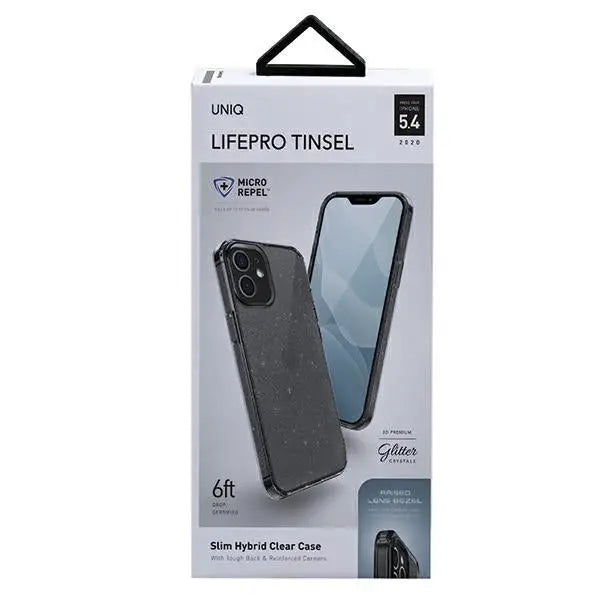 Uniq LifePro Tinsel case for iPhone 12 mini - black - Cell phone cases and covers<<<HurtelXML