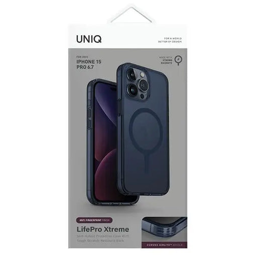 Uniq LifePro Xtreme Magclick Charging case for iPhone 15 Pro Max - dark blue - Cell phone cases and covers<<<HurtelXML