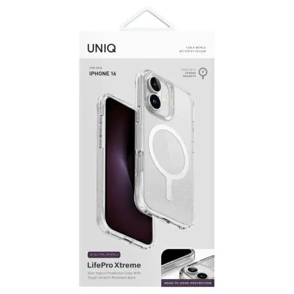 Uniq LifePro Xtreme Magclick Charging Case for iPhone 16 - Clear - Cell phone cases and covers<<<HurtelXML