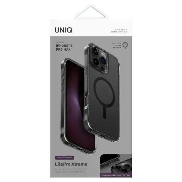 Uniq LifePro Xtreme Magclick Charging Case for iPhone 16 Pro Max - Gray - Cell phone cases and covers<<<HurtelXML