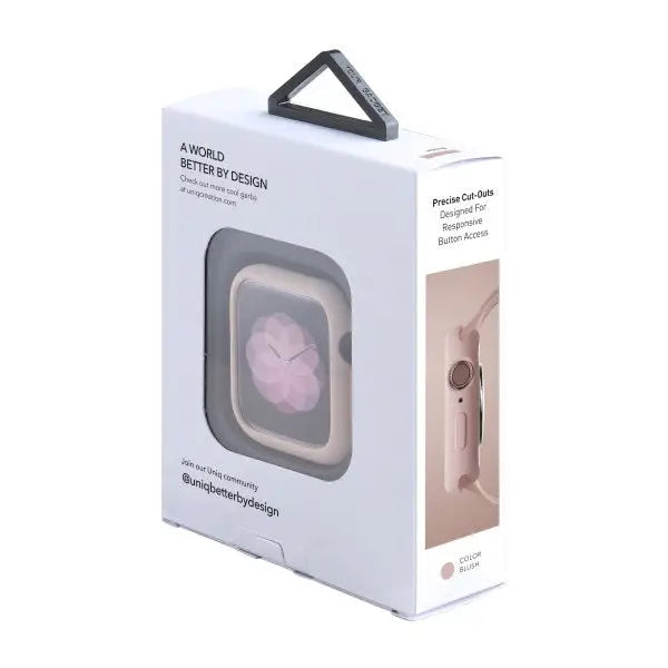 Uniq Lino case for Apple Watch 4 / 5 / 6 / SE 44mm - pink - Cell phone cases and covers<<<HurtelXML