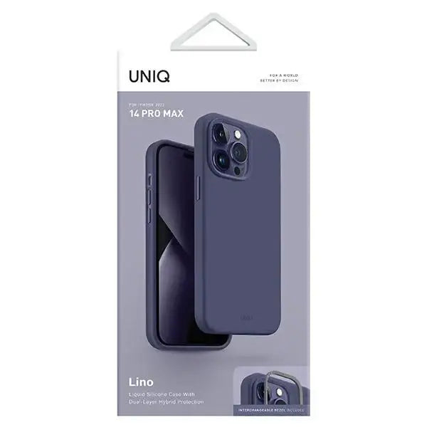 Uniq Lino case for iPhone 14 Pro Max - purple - Cell phone cases and covers<<<HurtelXML