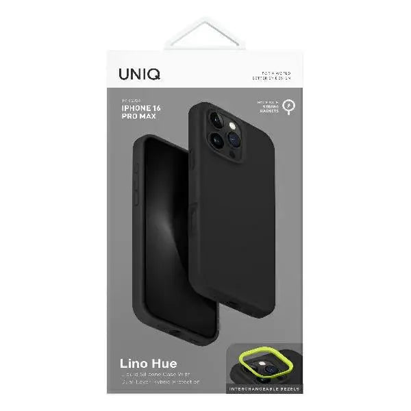 Uniq Lino Hue Magclick Charging Case for iPhone 16 Pro Max - Gray - Cell phone cases and covers<<<HurtelXML