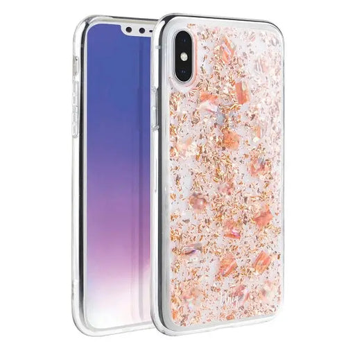 Uniq Lumence Clear case for iPhone Xs Max - pink and gold - Cell phone cases and covers<<<HurtelXML