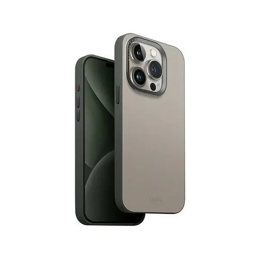 Uniq Lyden DS iPhone 15 Pro Max 6.7’’ Magclick Charging case beige-green/ivory-lichen green - Cell phone cases