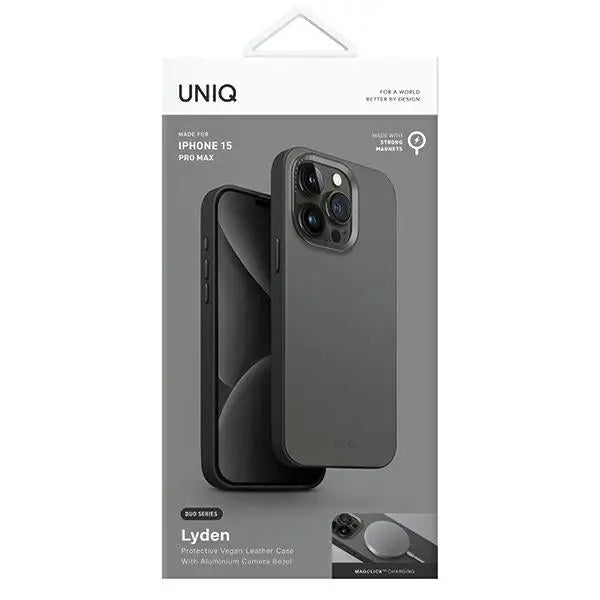 Uniq Lyden DS iPhone 15 Pro Max 6.7’’ Magclick Charging case blue-black/washed blue-black - Cell phone cases