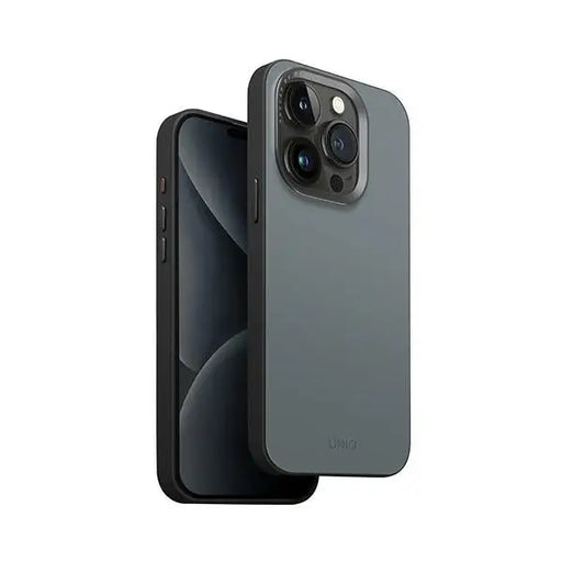 Uniq Lyden DS iPhone 15 Pro Max 6.7’’ Magclick Charging case blue-black/washed blue-black - Cell phone cases