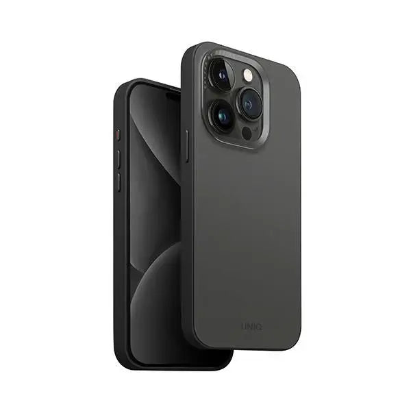 Uniq Lyden DS iPhone 15 Pro Max 6.7’’ Magclick Charging case grey-black/charcoal grey-black - Cell phone cases