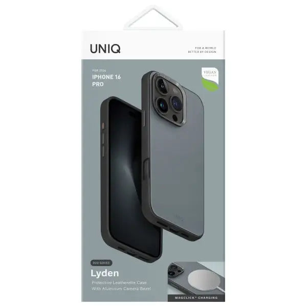 Uniq Lyden DS iPhone 16 Pro 6.3’’ Magclick Charging case blue-black/washed blue-black - Cell phone cases