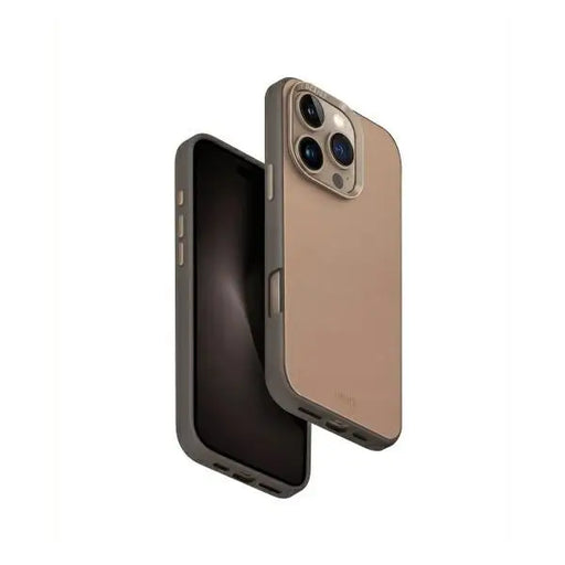Uniq Lyden DS iPhone 16 Pro 6.3’’ Magclick Charging case brown-gray/flint gray - Cell phone cases and covers<<<HurtelXML