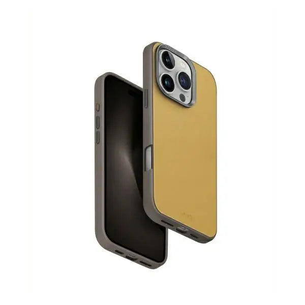 Uniq Lyden DS iPhone 16 Pro 6.3’’ Magclick Charging case yellow-gray/yellow-gray - Cell phone cases