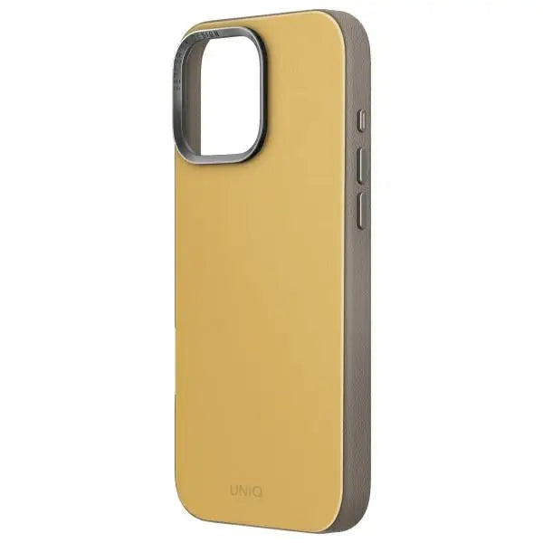 Uniq Lyden DS iPhone 16 Pro 6.3’’ Magclick Charging case yellow-gray/yellow-gray - Cell phone cases