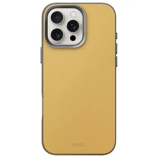 Uniq Lyden DS iPhone 16 Pro 6.3’’ Magclick Charging case yellow-gray/yellow-gray - Cell phone cases