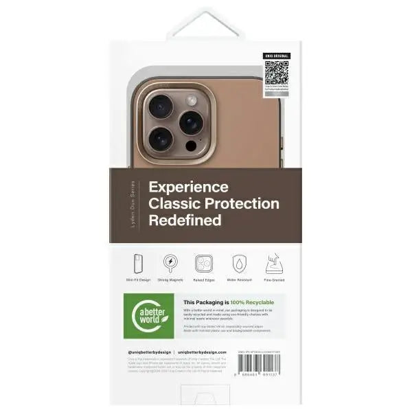 Uniq Lyden DS iPhone 16 Pro Max 6.9’’ Magclick Charging case brown-gray/flint gray - Cell phone cases