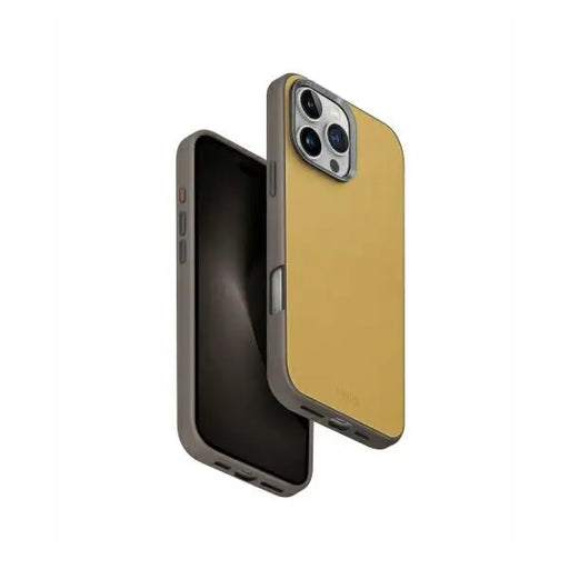 Uniq Lyden DS iPhone 16 Pro Max 6.9’’ Magclick Charging case yellow-gray/yellow-gray - Cell phone cases