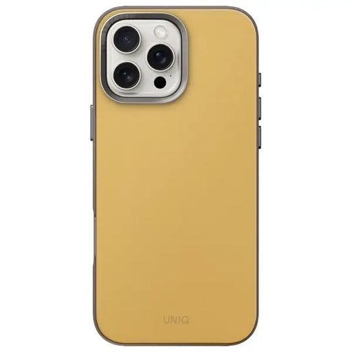 Uniq Lyden DS iPhone 16 Pro Max 6.9’’ Magclick Charging case yellow-gray/yellow-gray - Cell phone cases