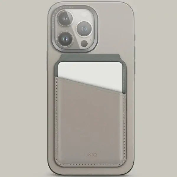 Uniq Lyden DS magnetic RFID wallet with phone stand - beige and green - Others<<<HurtelXML
