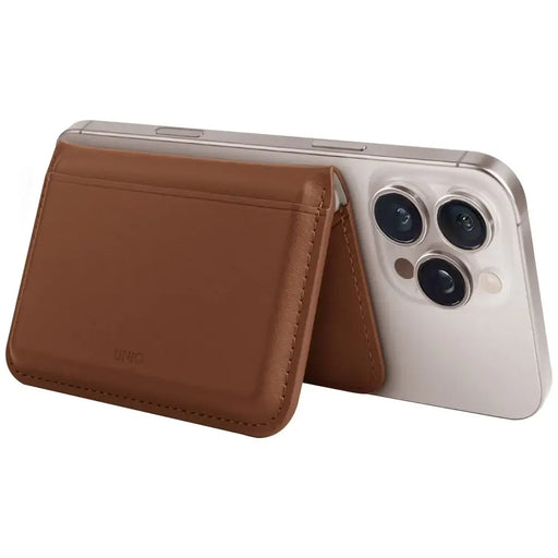 Uniq Lyden DS RFID Magnetic Wallet with Phone Stand - Brown - Others<<<HurtelXML