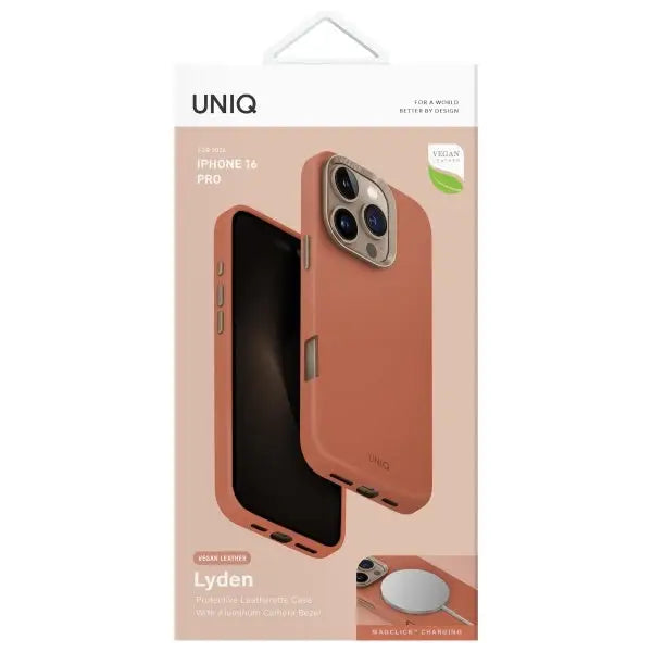 Uniq Lyden iPhone 16 Pro 6.3’’ case Magclick Charging terracotta - Cell phone cases and covers<<<HurtelXML