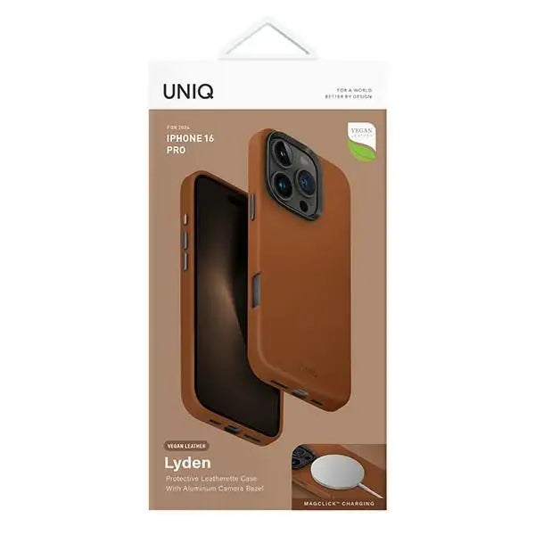 Uniq Lyden Magclick Charging case for iPhone 16 Pro - caramel - Cell phone cases and covers<<<HurtelXML