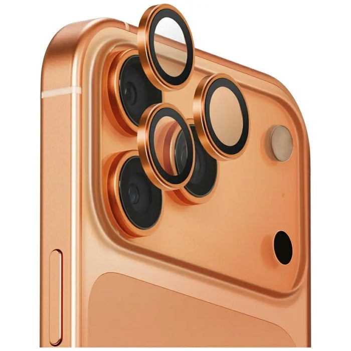 Uniq Optix Aluminum Camera Lens Protector for iPhone 17 Pro / iPhone 17 Pro Max with Applicator - Copper - Cell phone