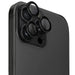 Uniq Optix Aluminum Camera Lens Protector iPhone 16 Pro / 16 Pro Max with Applicator - Black - Cell phone tempered