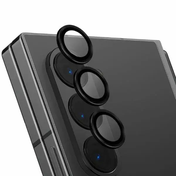 Uniq Optix Auminium Tempered Glass for Lens with Applicator for Samsung Galaxy Z Fold 6 - Black - Cell phone tempered