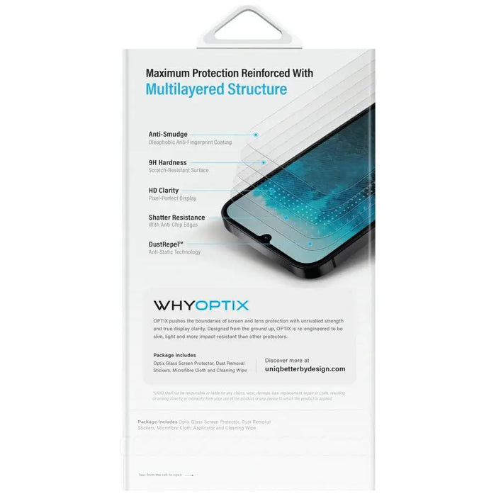 Uniq Optix Clear Tempered Glass for Samsung Galaxy Z Fold 7 - Cell phone tempered glass<<<HurtelXML