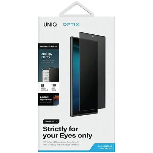 Uniq Optix Privacy tempered glass for Samsung Galaxy S24 with applicator - Cell phone tempered glass<<<HurtelXML