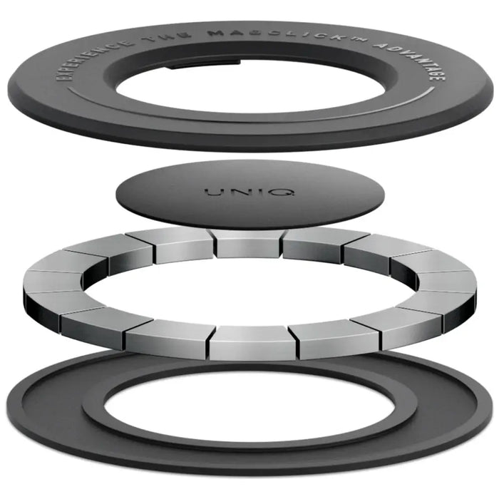 Uniq SnapMount Self-Adhesive Magnetic Holder - Black - Cell phone holders<<<HurtelXML