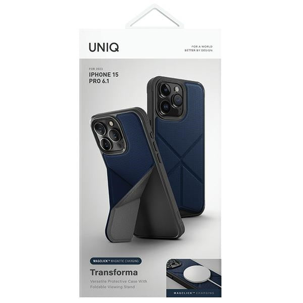 Uniq Transforma Magclick Charging case for iPhone 15 Pro - blue - Cell phone cases and covers<<<HurtelXML