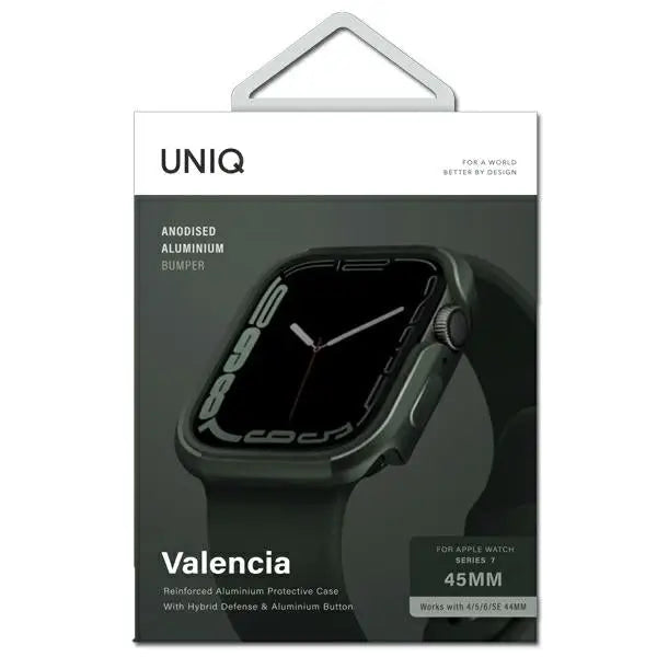 Uniq Valencia case for Apple Watch 4/5/6/7/8/SE/SE2 45/44mm - green - Other cell phone equipment<<<HurtelXML